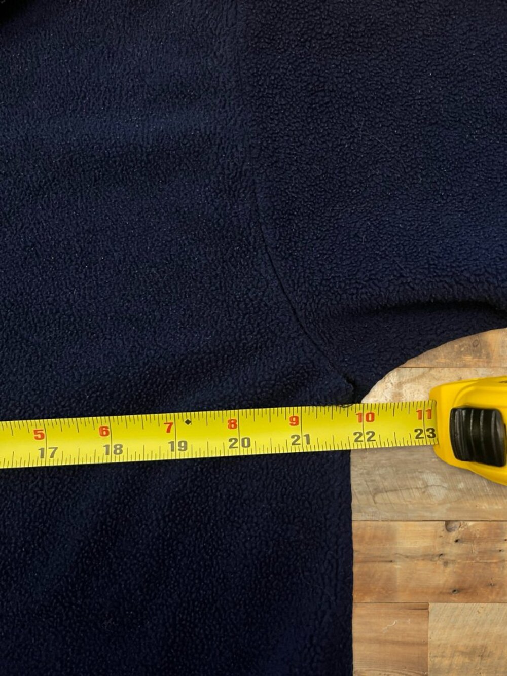 Vintage Tommy Sport Fleece Quarter Zip Spellout Pullover Navy Y2K 90s Made Canad - Picture 8 of 9